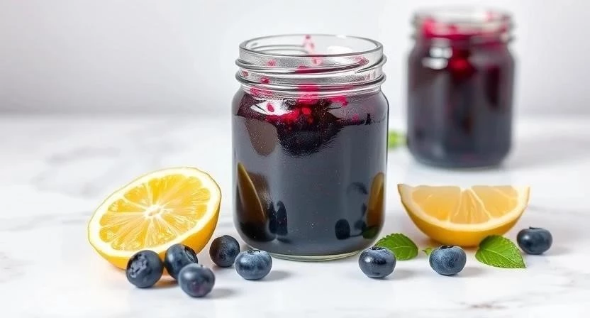 Варенье из черники с лимоном