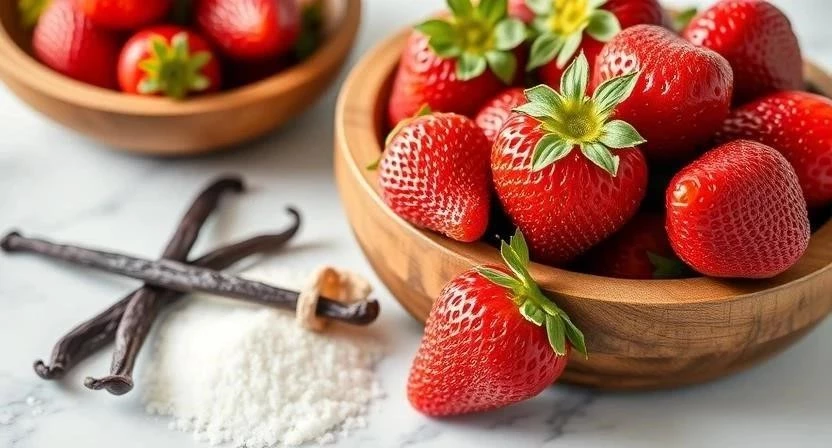 Клубничное варенье с ванилью