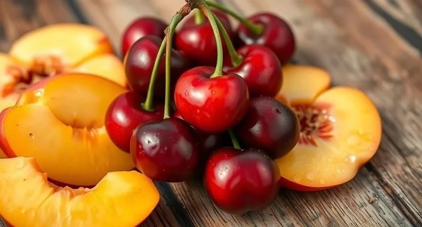Компот из вишни и персика на зиму