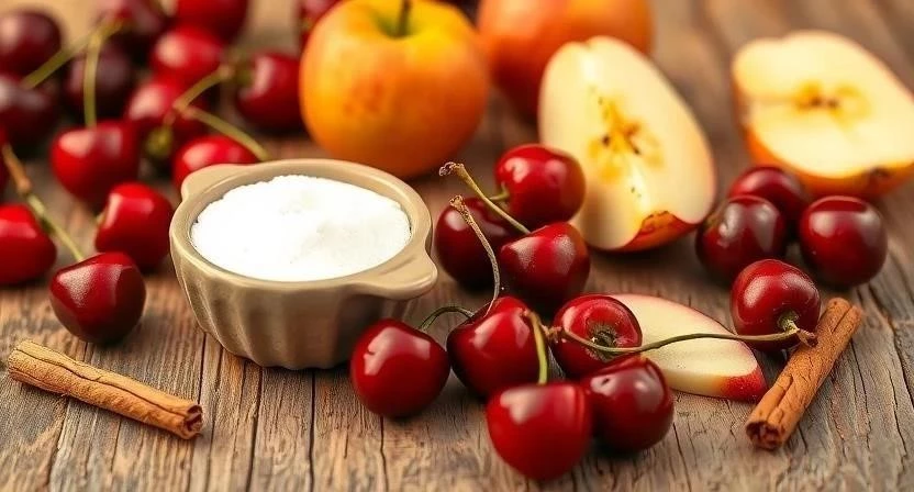 Рецепт компота из вишни и яблок