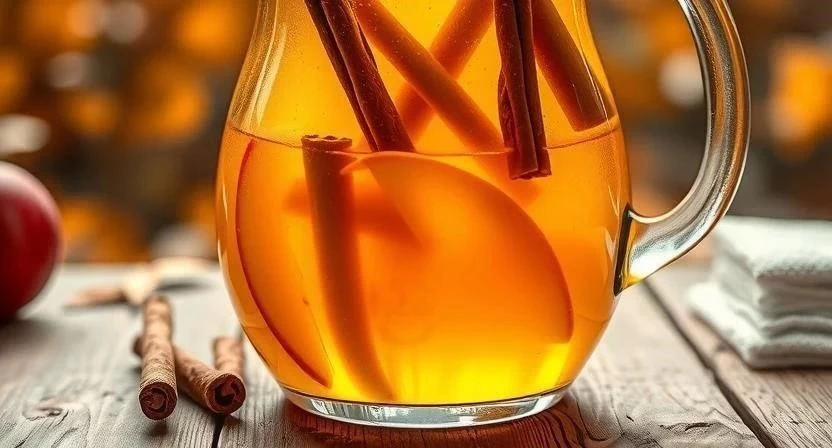 Рецепт ароматного компота из яблок с корицей