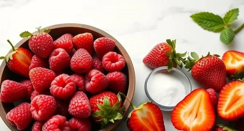 Домашний мармелад из малины и клубники