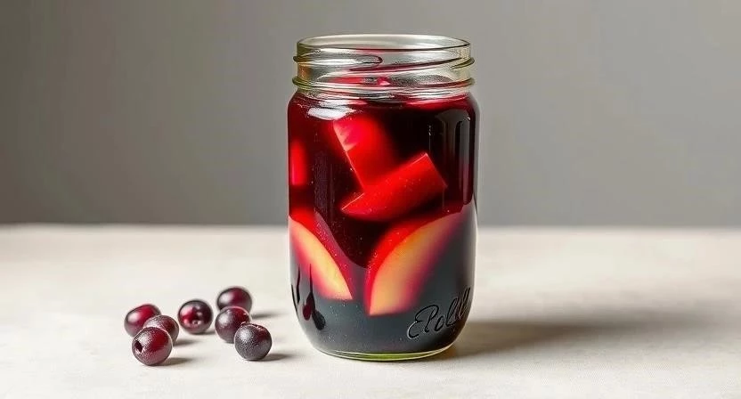 Компот из яблок и черноплодки на зиму