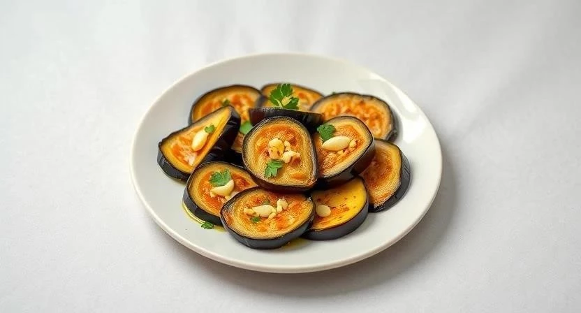 Баклажаны с чесноком и маслом