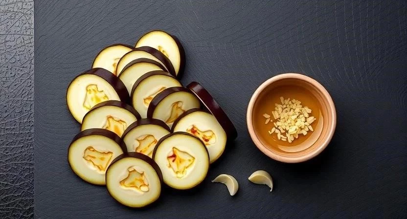 Баклажаны с чесноком и маслом