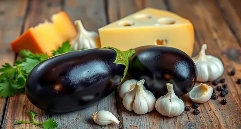 Баклажаны с сыром и чесноком на зиму