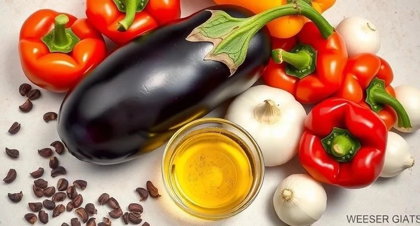 Изысканная овощная закуска из баклажанов