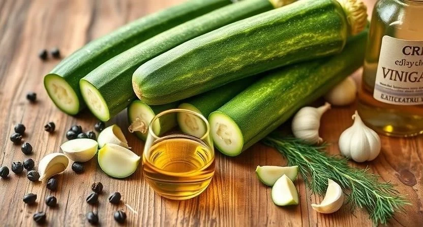 Кабачки с уксусом и маслом на зиму