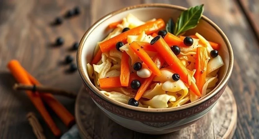 Маринованная капуста с уксусом и сахаром