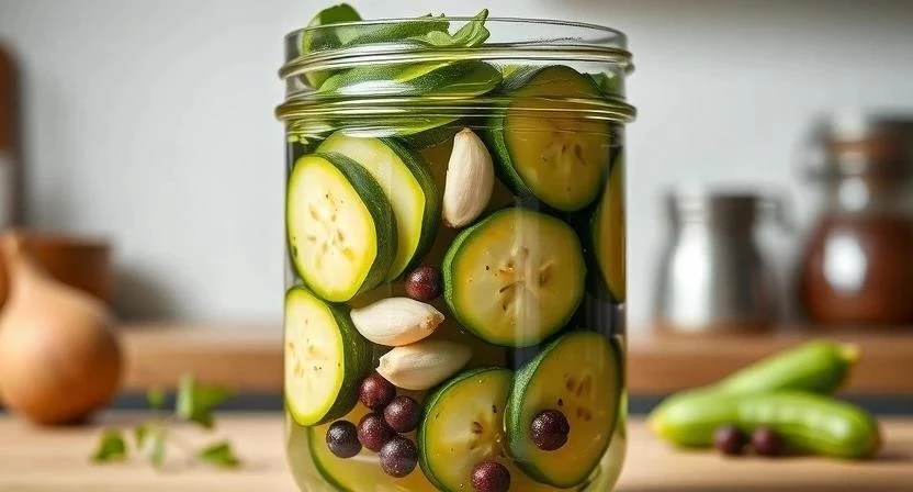 Маринованные кабачки кружочками