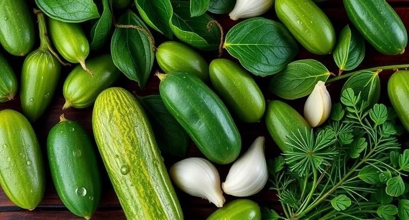 Огурцы на зиму с листьями смородины и вишни