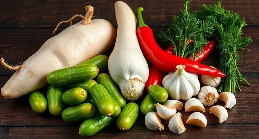 Хрустящие огурцы с хреном и перцем на зиму