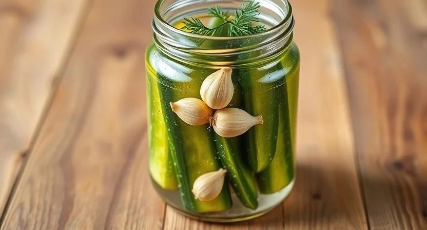 Огурцы с чесноком и укропом на зиму