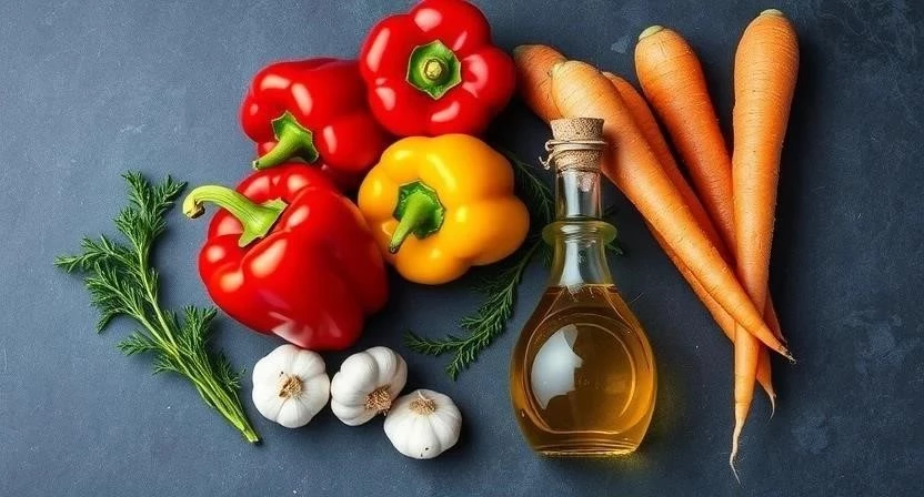 Пикантная закуска из болгарского перца и моркови
