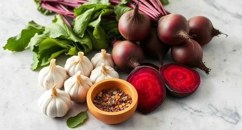 Салат из свеклы с чесноком на зиму