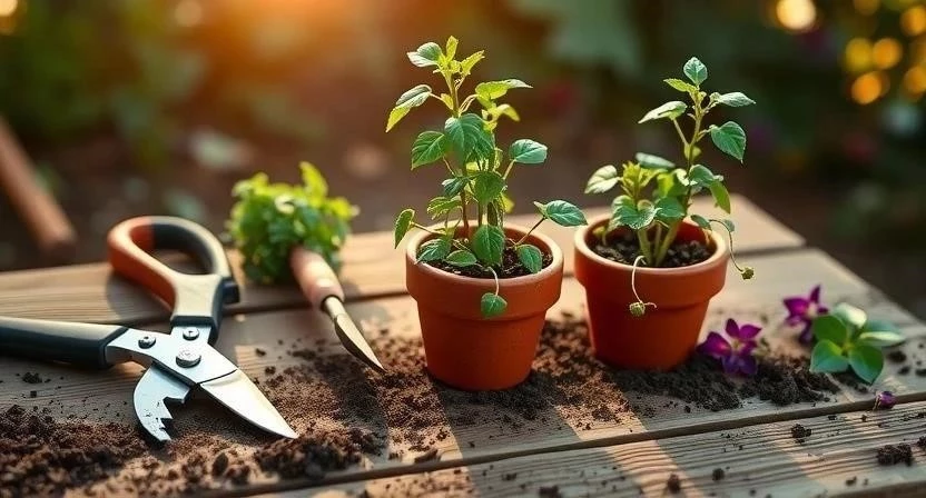 Озеленение перголы плющом и клематисом