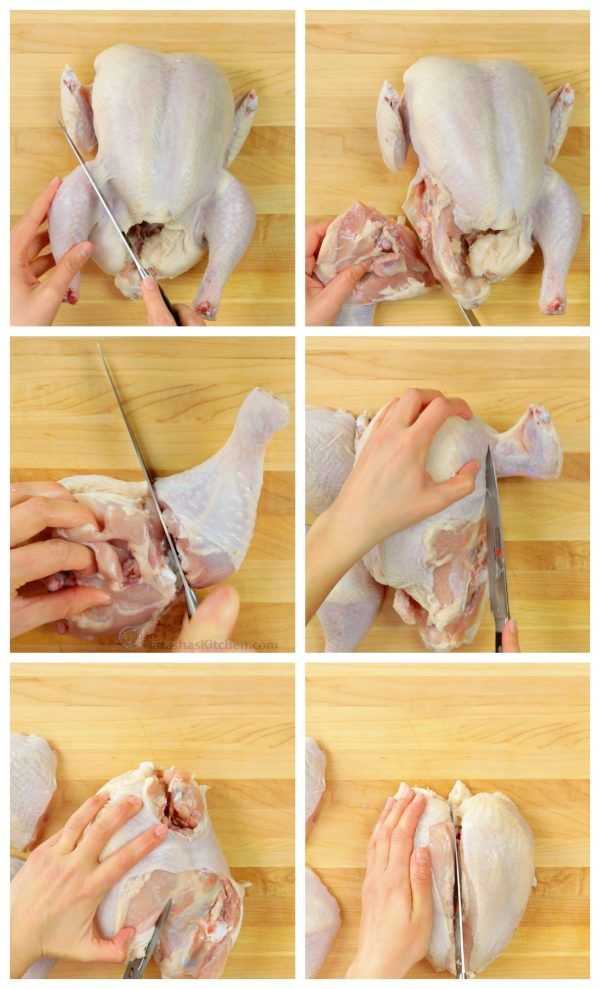 Как разделать курицу, как сделать красивые порционные куски