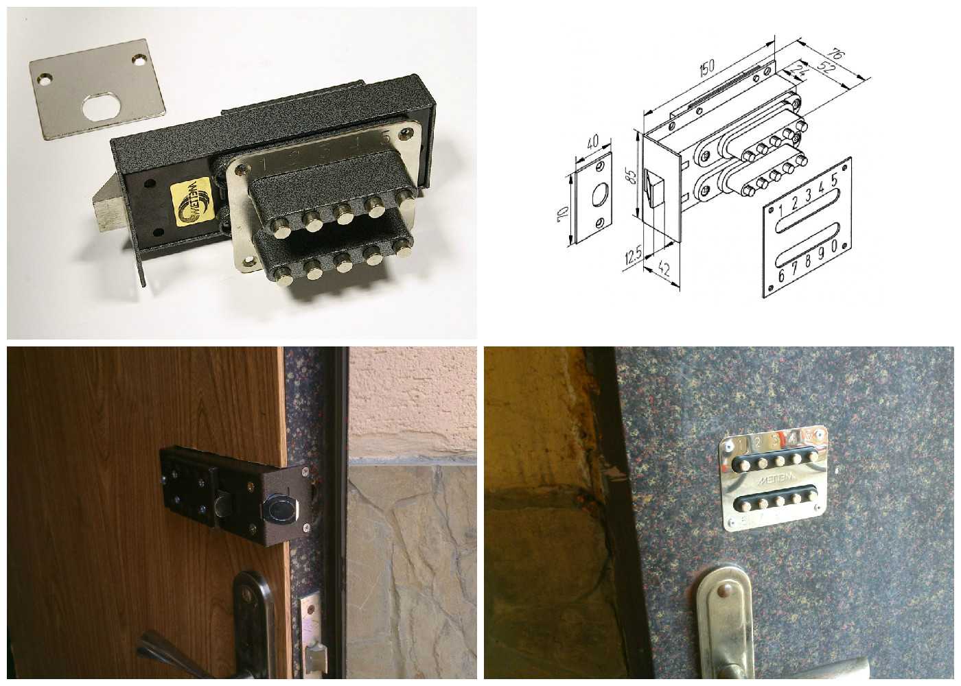 Механические кодовые замки на калитку и двери тамбура: как выбрать и установить своими руками