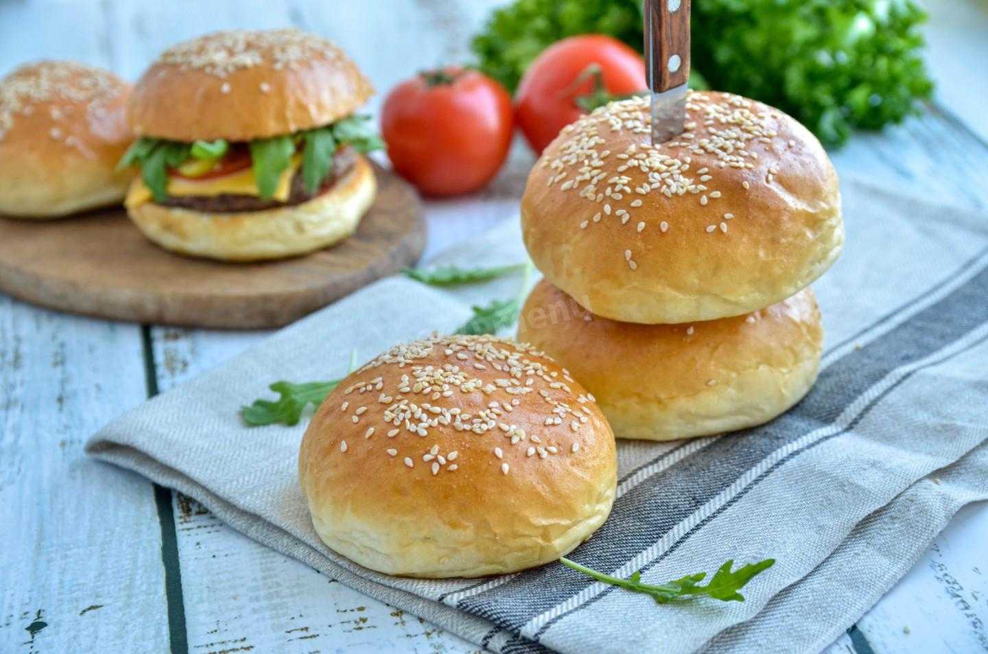 Домашние булочки для гамбургеров пошаговый рецепт