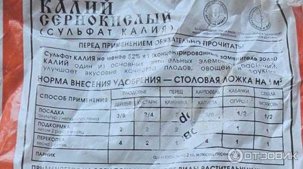 Калийные удобрения, их виды, свойства, нормы внесения